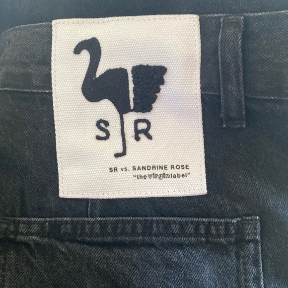 (B52) Free People x Sandrine Rose Wide Curve Leg Jeans in Rock, Size 28, NWT - Picture 8 of 13